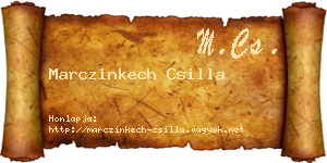 Marczinkech Csilla névjegykártya